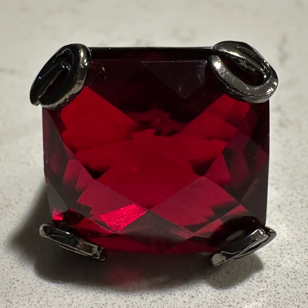 Guess Red Gemstone Ring - image 2